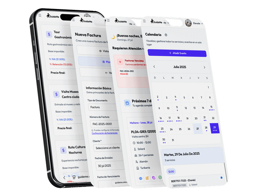 GuideMe app en iPhone